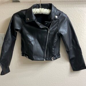 Girl’s Faux Leather Moto Jacket